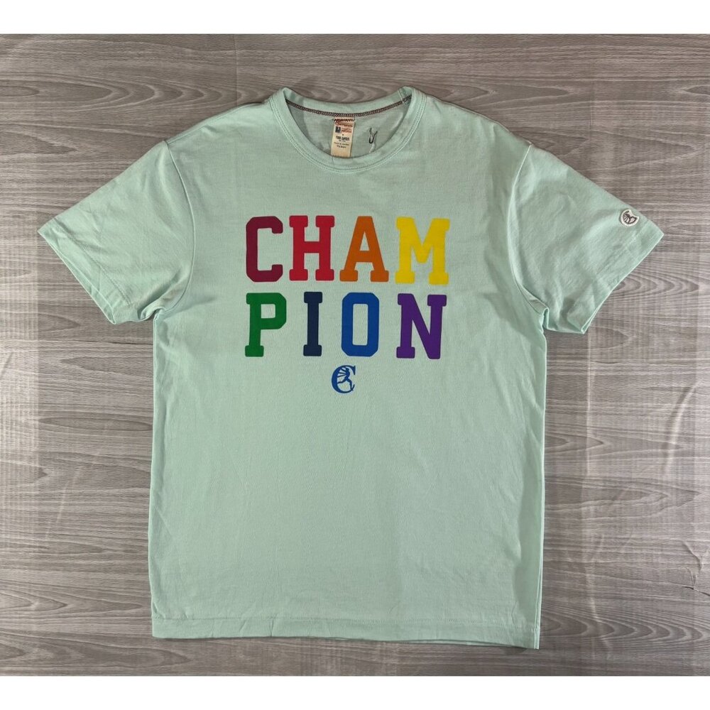 CHAMPION x TODD SNYDER classic Tee sz M color mint green NWT made Canada Pride